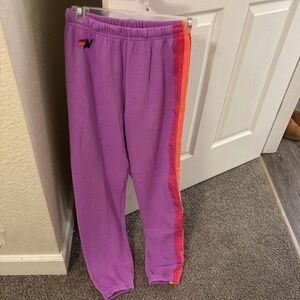 Aviator nation , five stripe sweatpants brand new with tags size small